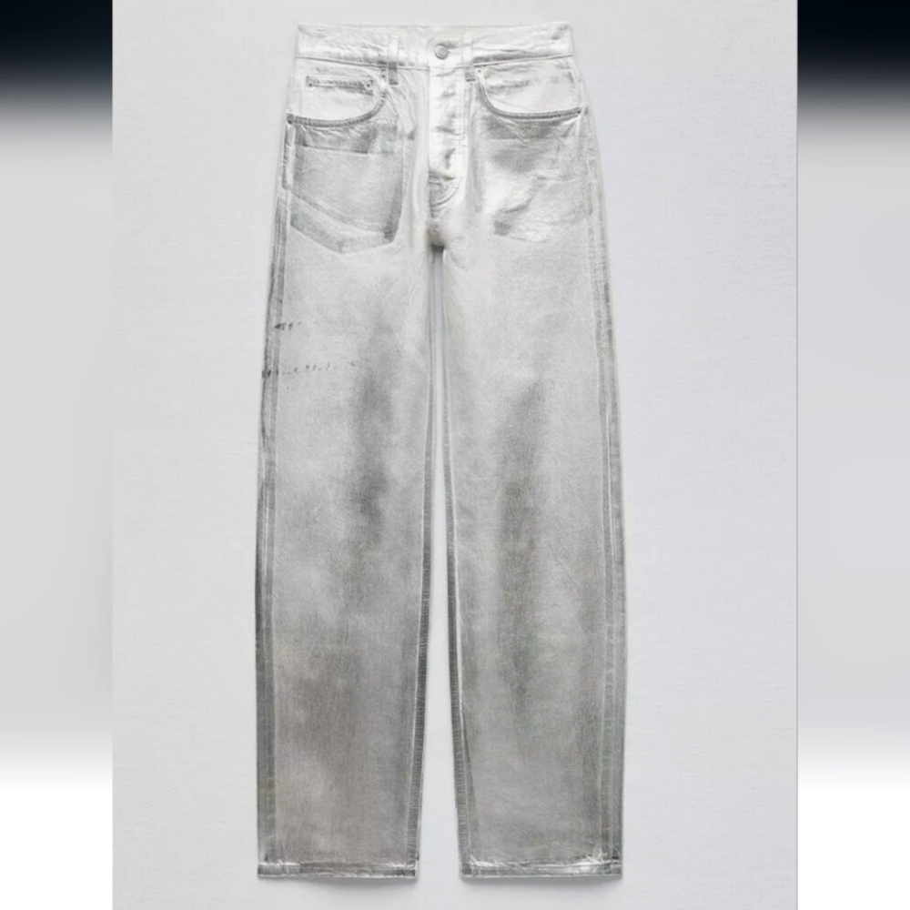 Zara The boy boy fit silver jeans